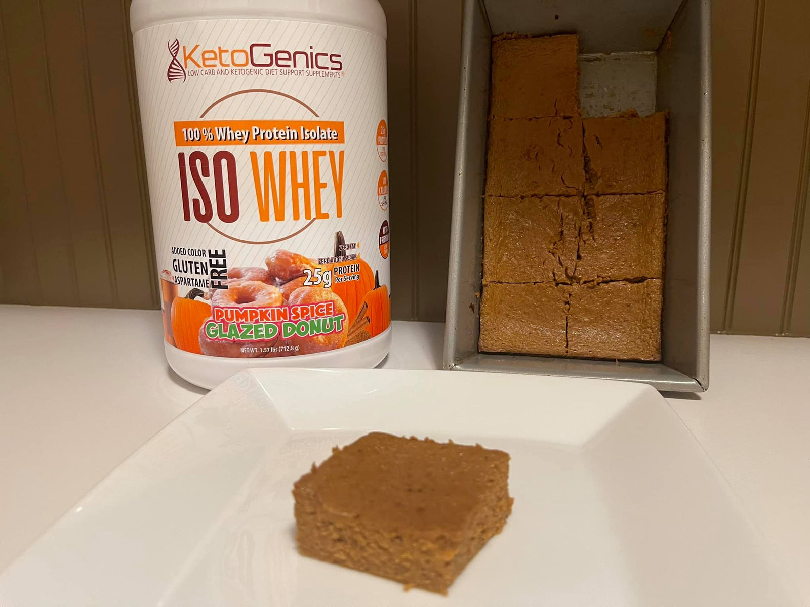 Low Carb Pumpkin Pie Bars