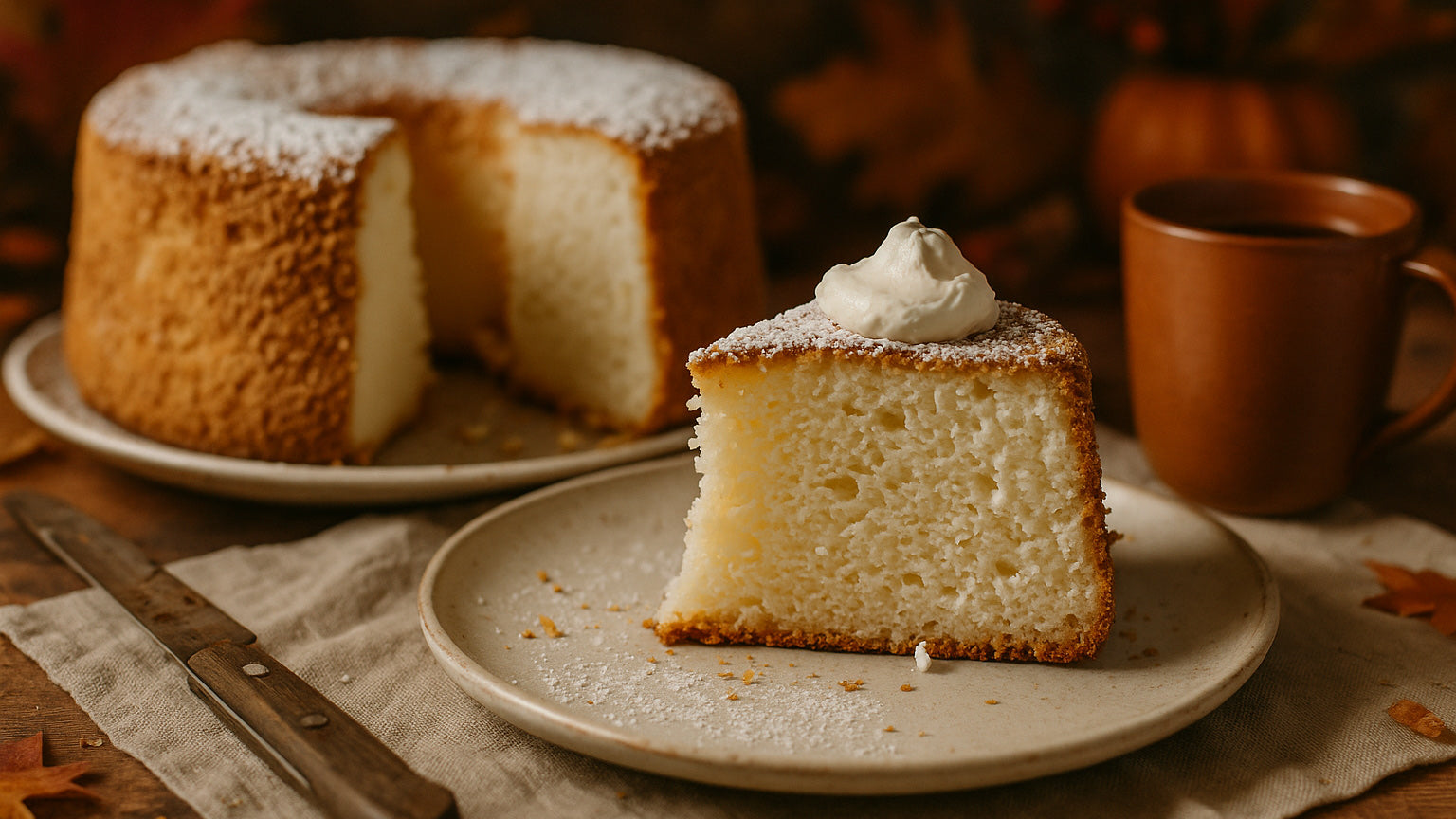 Image of Angel Food cake slice