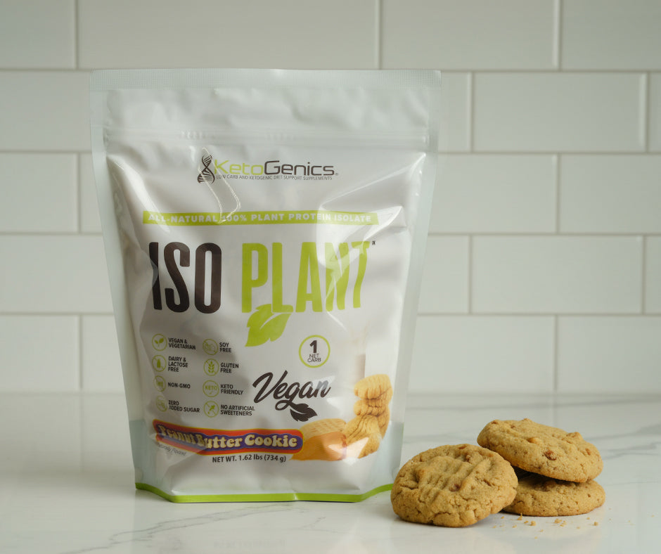 Keto-Friendly Vegan Protein Peanut Butter Cookies