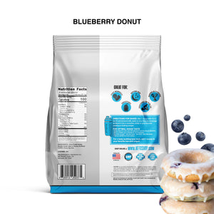 Zero Carb Keto Friendly Blueberry Donut protein powder Back