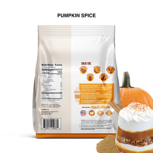 Zero Carb Keto Friendly Pumpkin Spice protein powder Back
