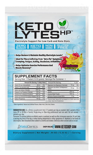 Stevia Raspberry Banana Keto Lytes HP