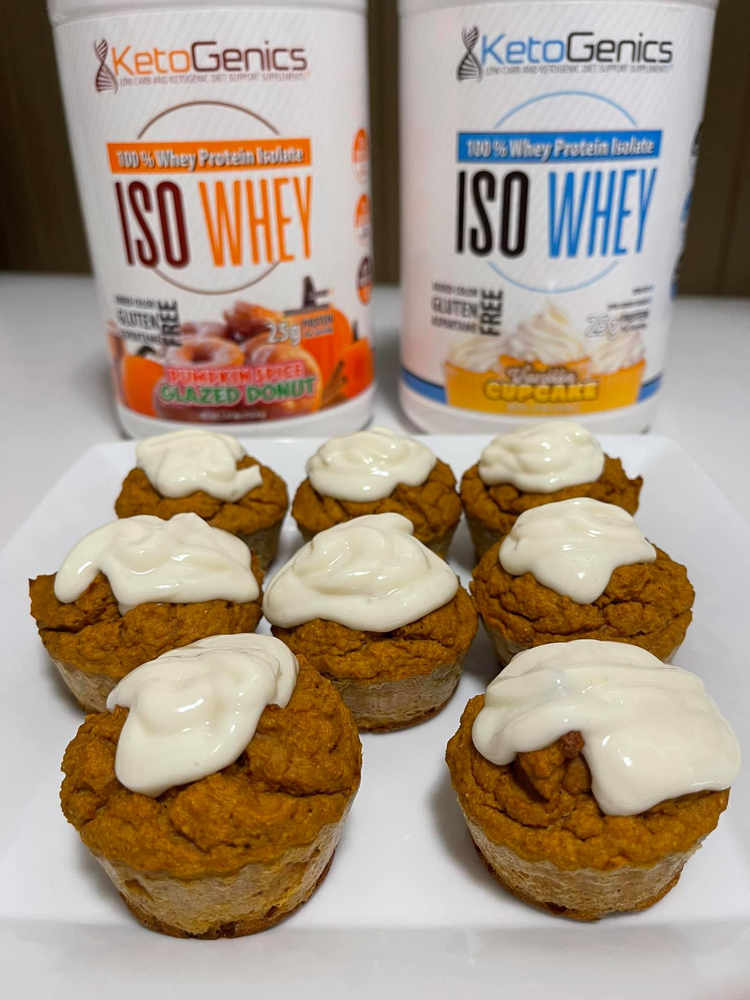Low Carb Pumpkin Spice Protein Muffins
