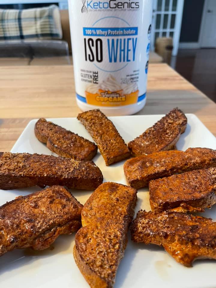 Keto Air Fryer - Low Carb Protein French Toast Sticks