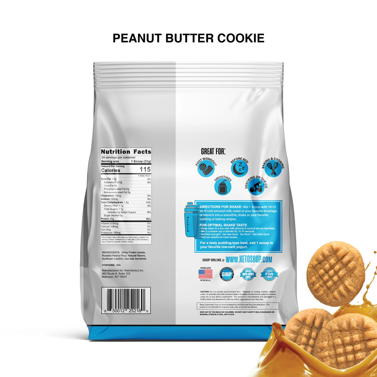 Low Carb Peanut Butter Cookie Keto Protein