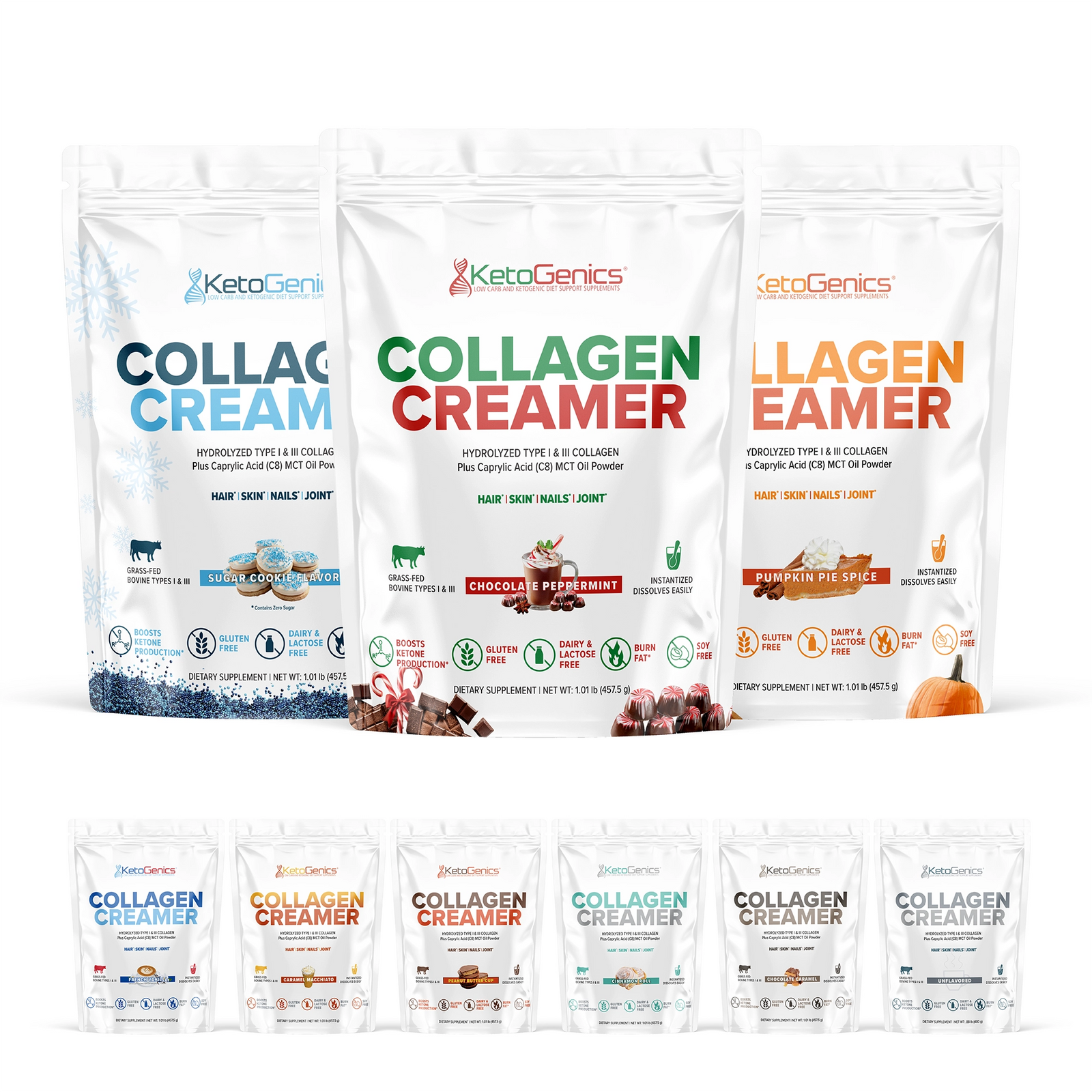 Grass Fed Collagen Creamer - With C8 MCT and Hydrolyzed Collagen Peptides