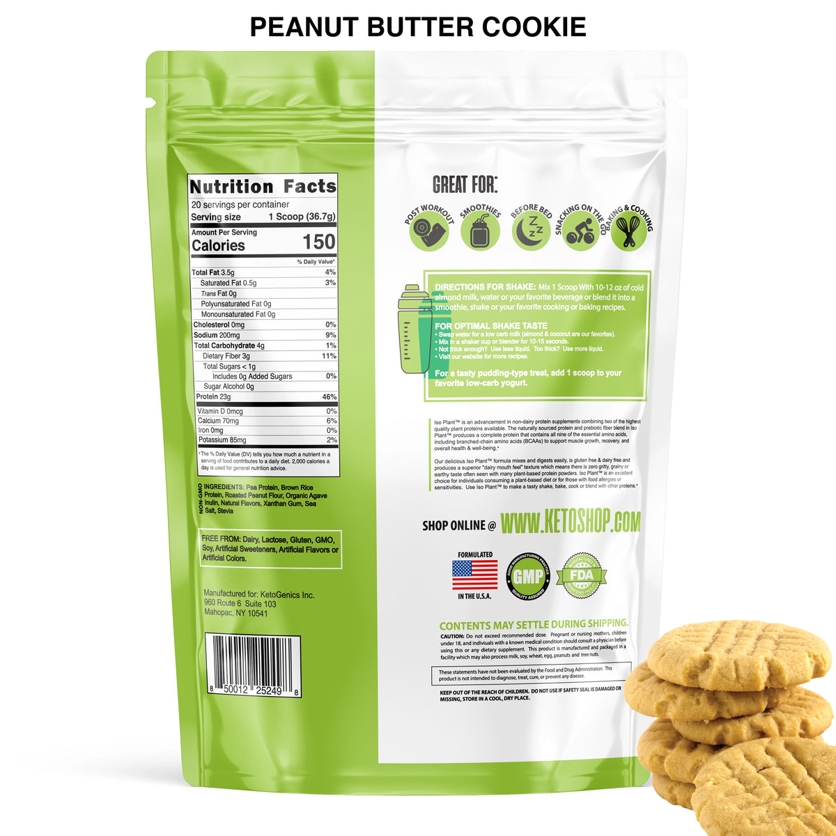 Peanut Butter Cookie Vegan Protein 