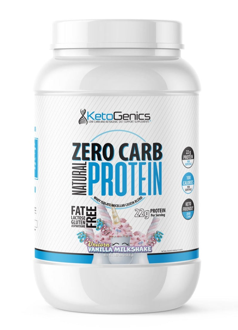 Zero Carb Keto Friendly Vanilla Milkshake protein powder