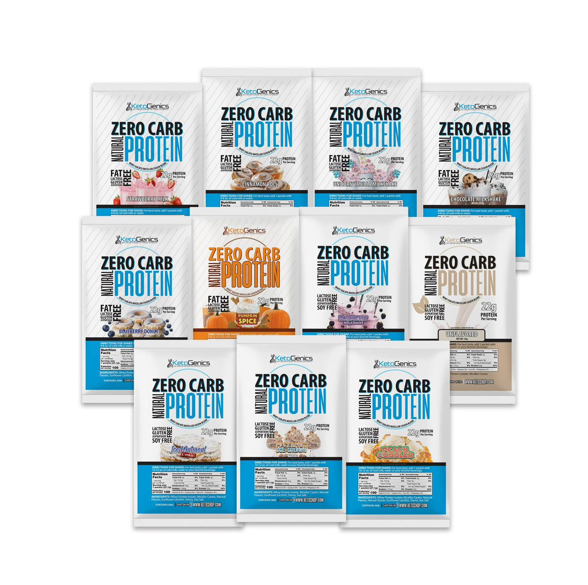 Zero Carb Protein Powder Sample Packs
