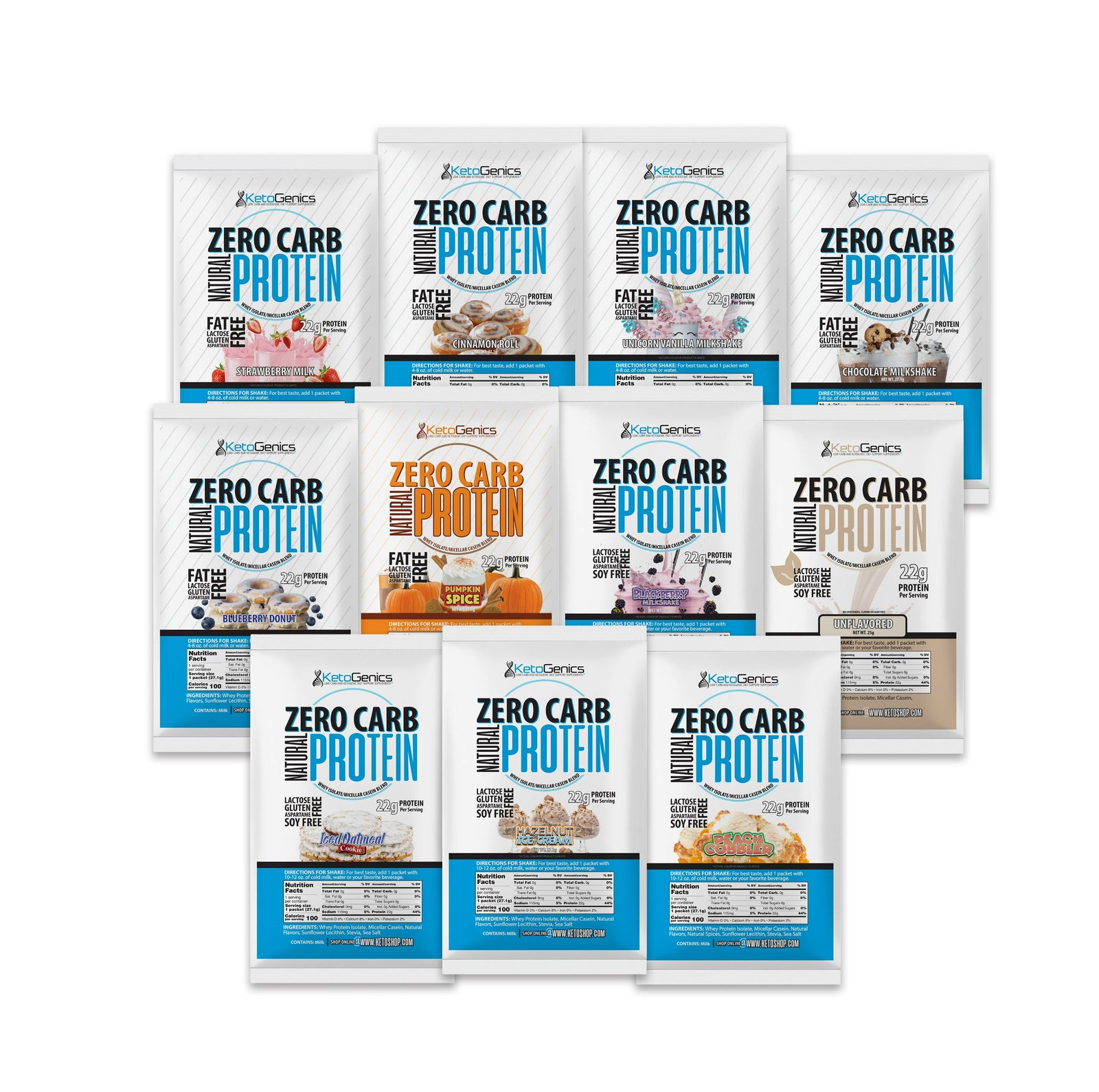 Zero Carb Protein Powder Sample Packs