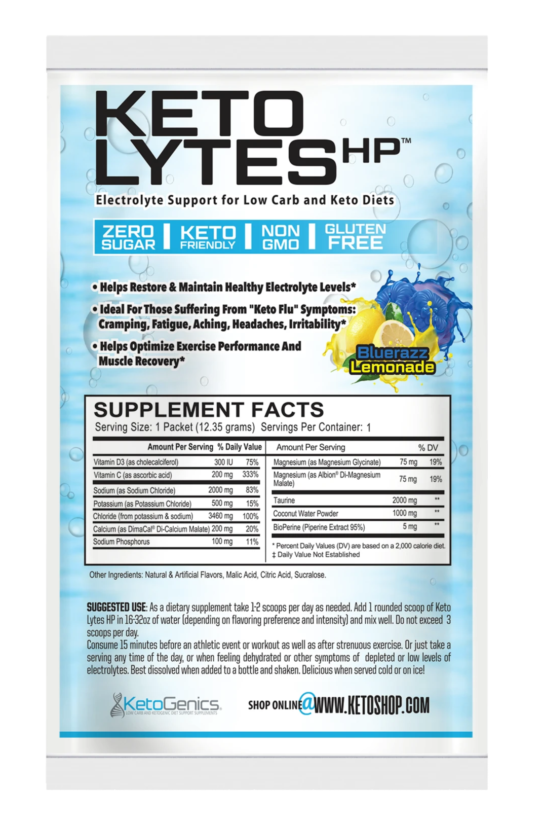 Blue Razz Lemonade Keto Lytes