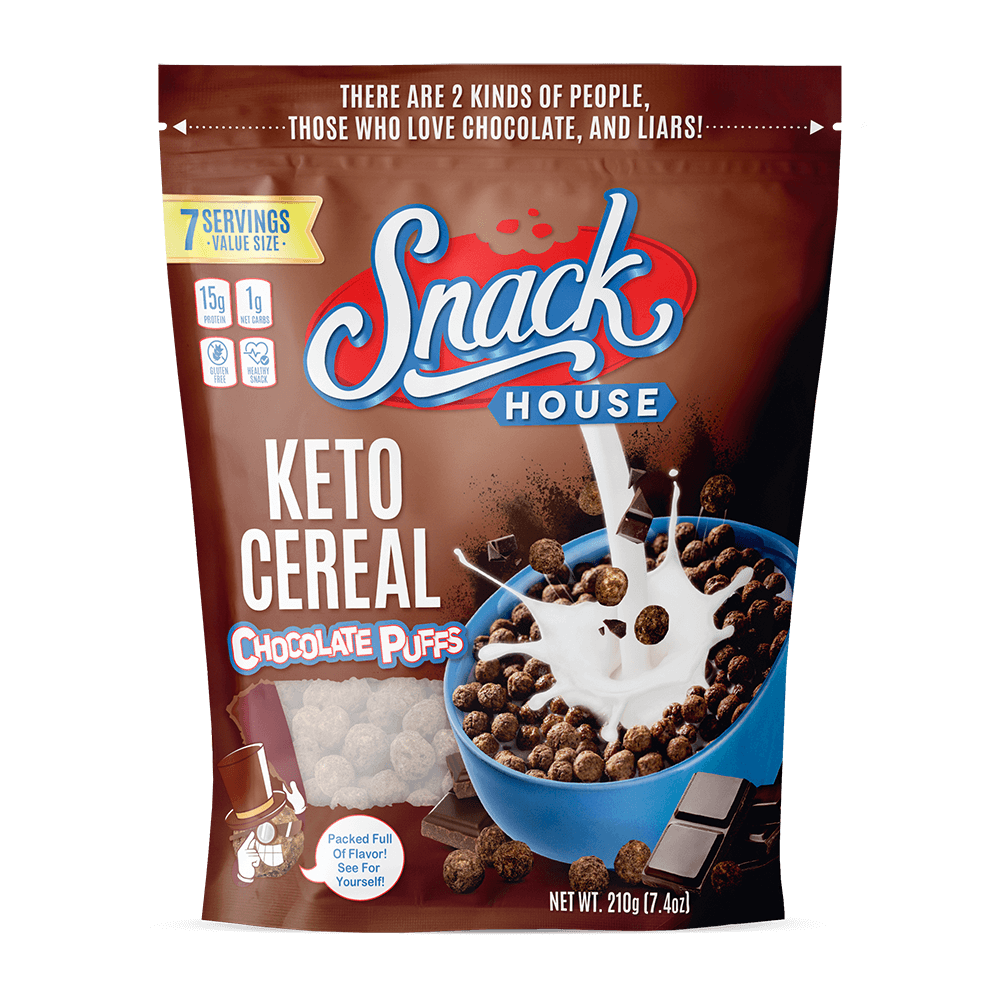 Snackhouse Puffs Chocolate Keto Cereal