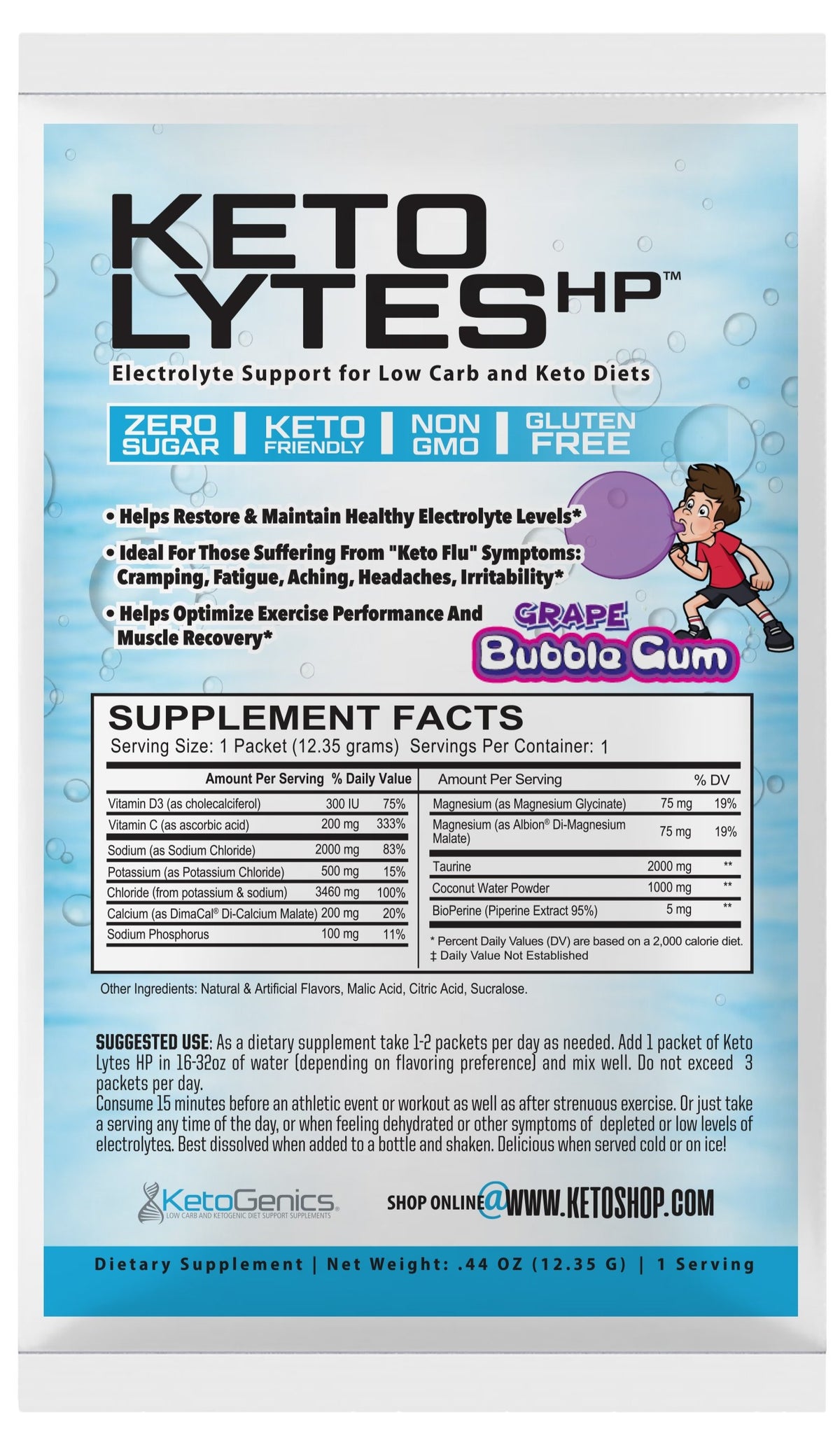 Grape Bubblegum Keto Lytes HP