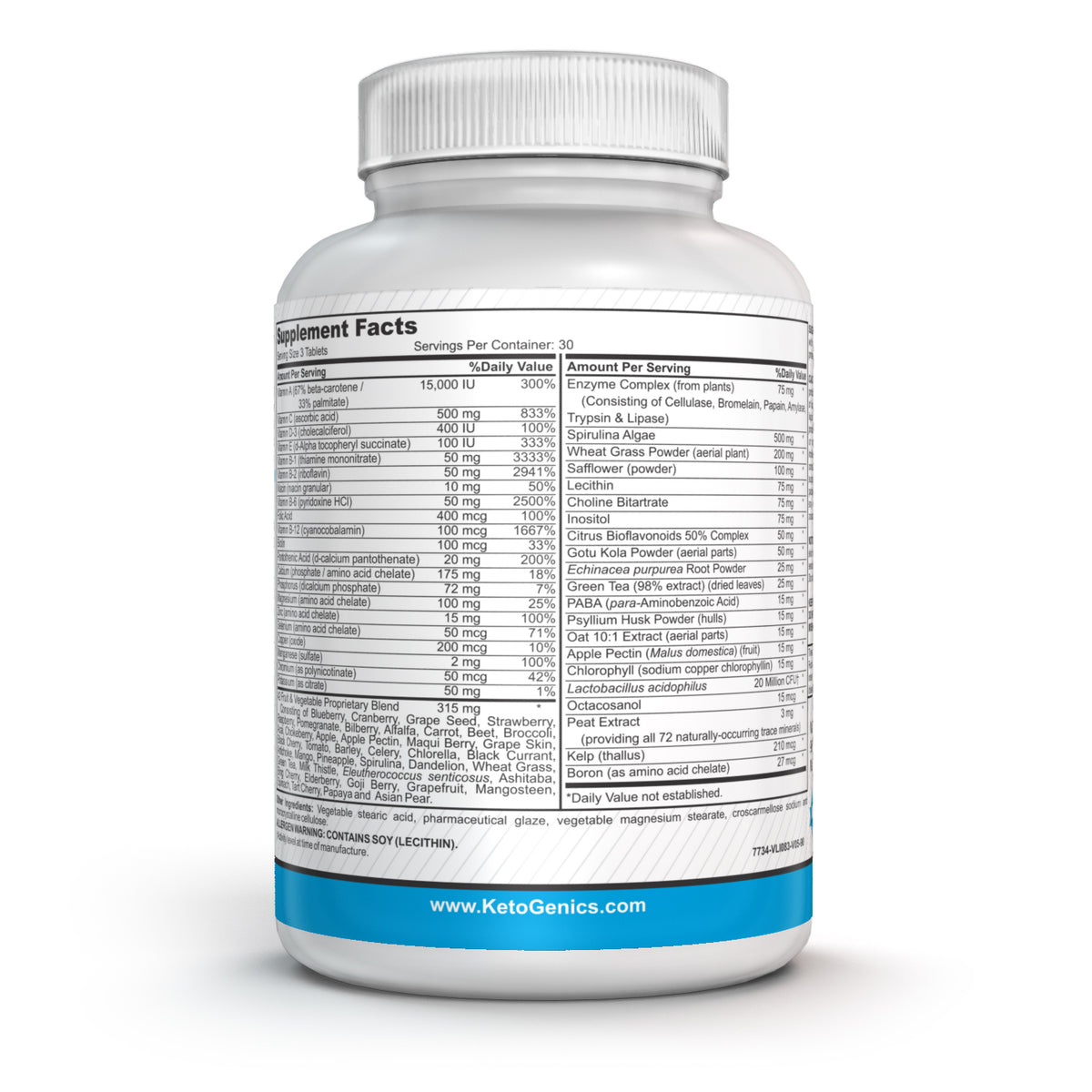 Ketogenic multivitamin