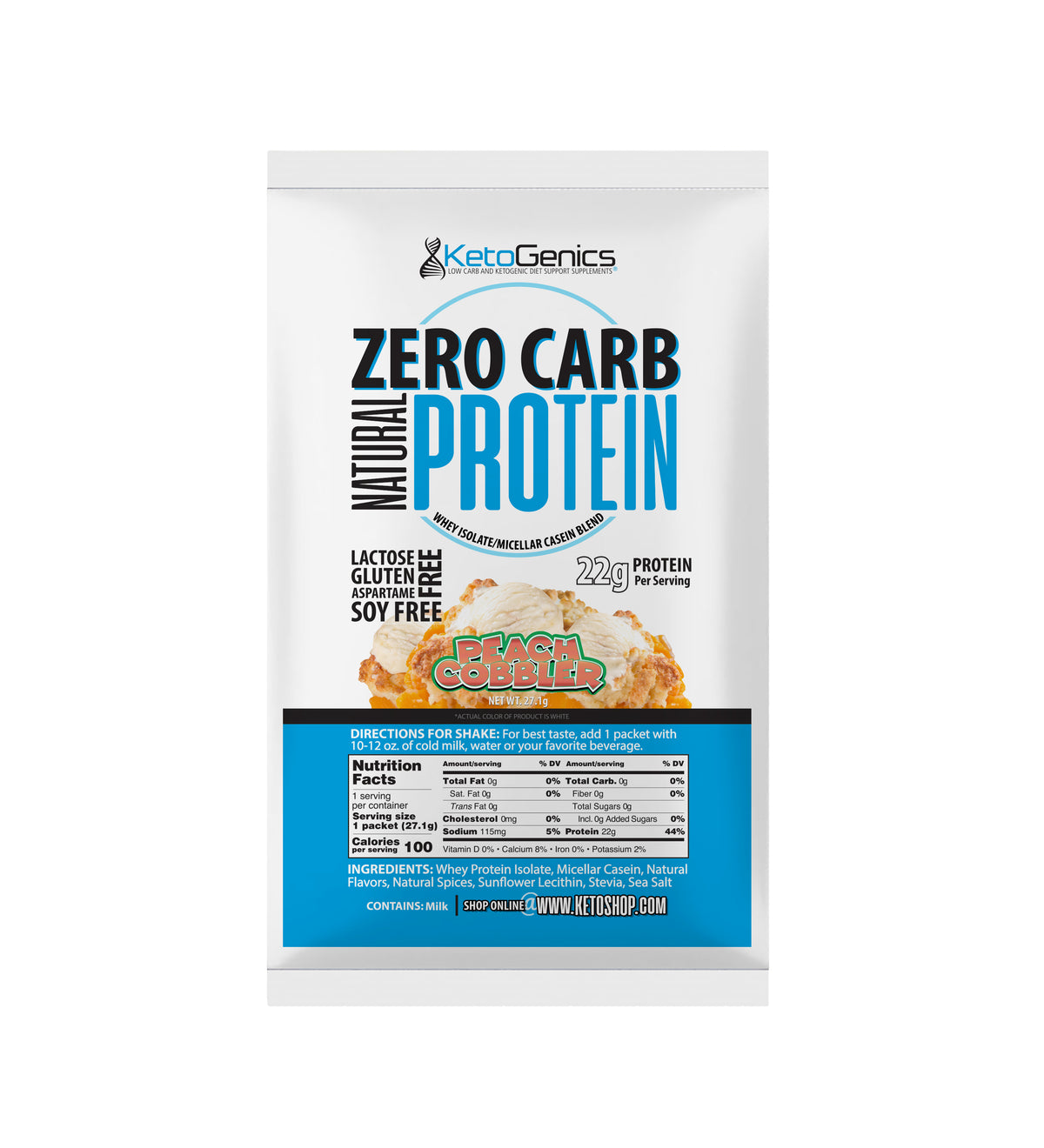 peach cobbler protein powder