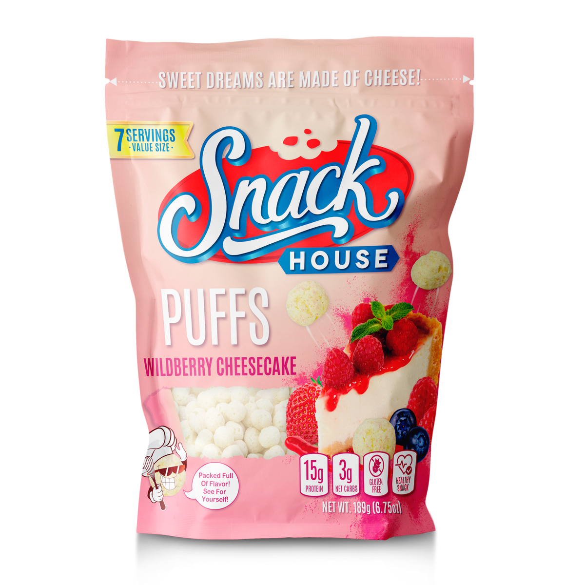 Wildberry Cheescake SnackHouse Puffs 