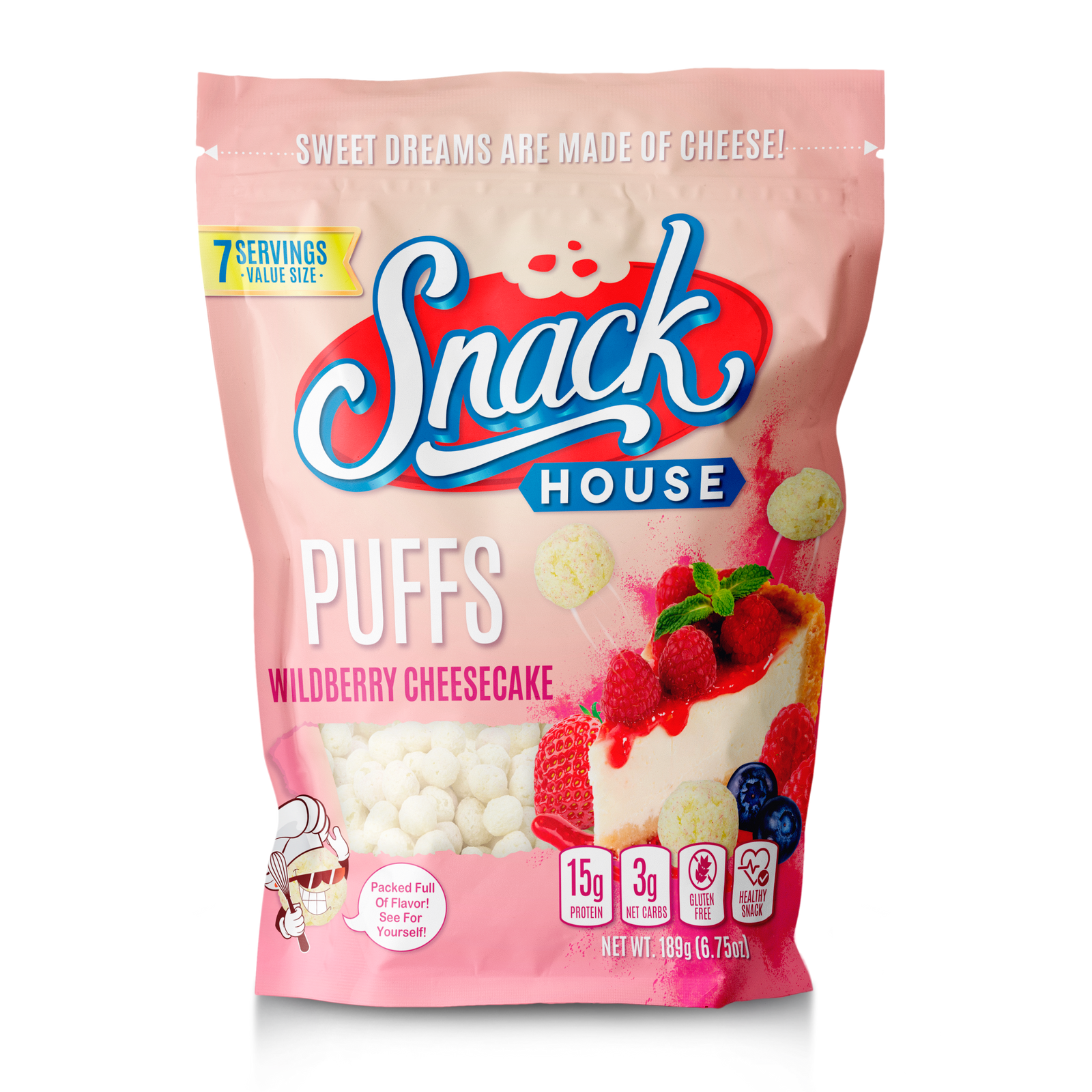 Wildberry Cheescake SnackHouse Puffs 