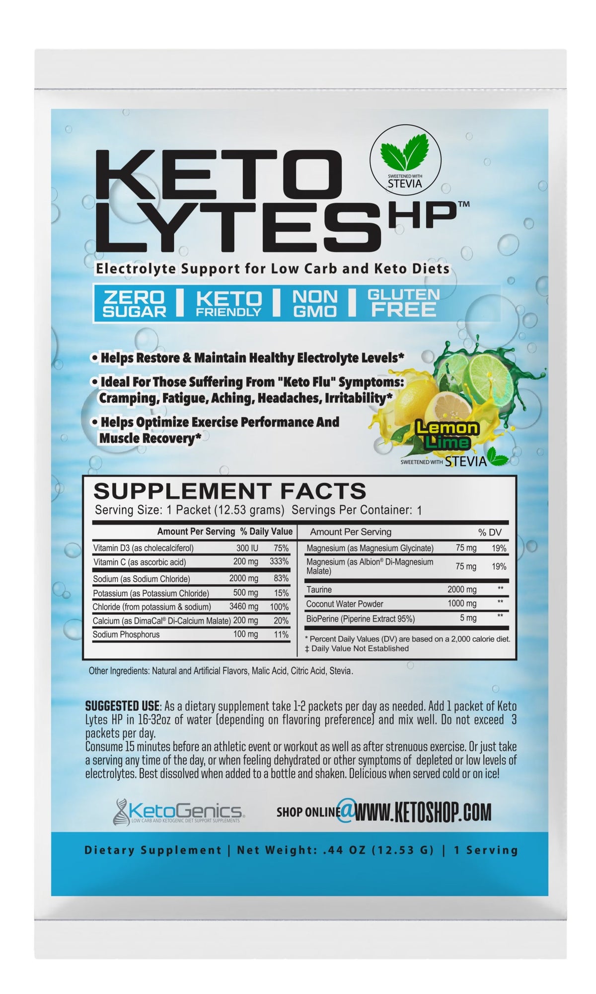 Stevia Ketogenic Electrolytes Sample Packs