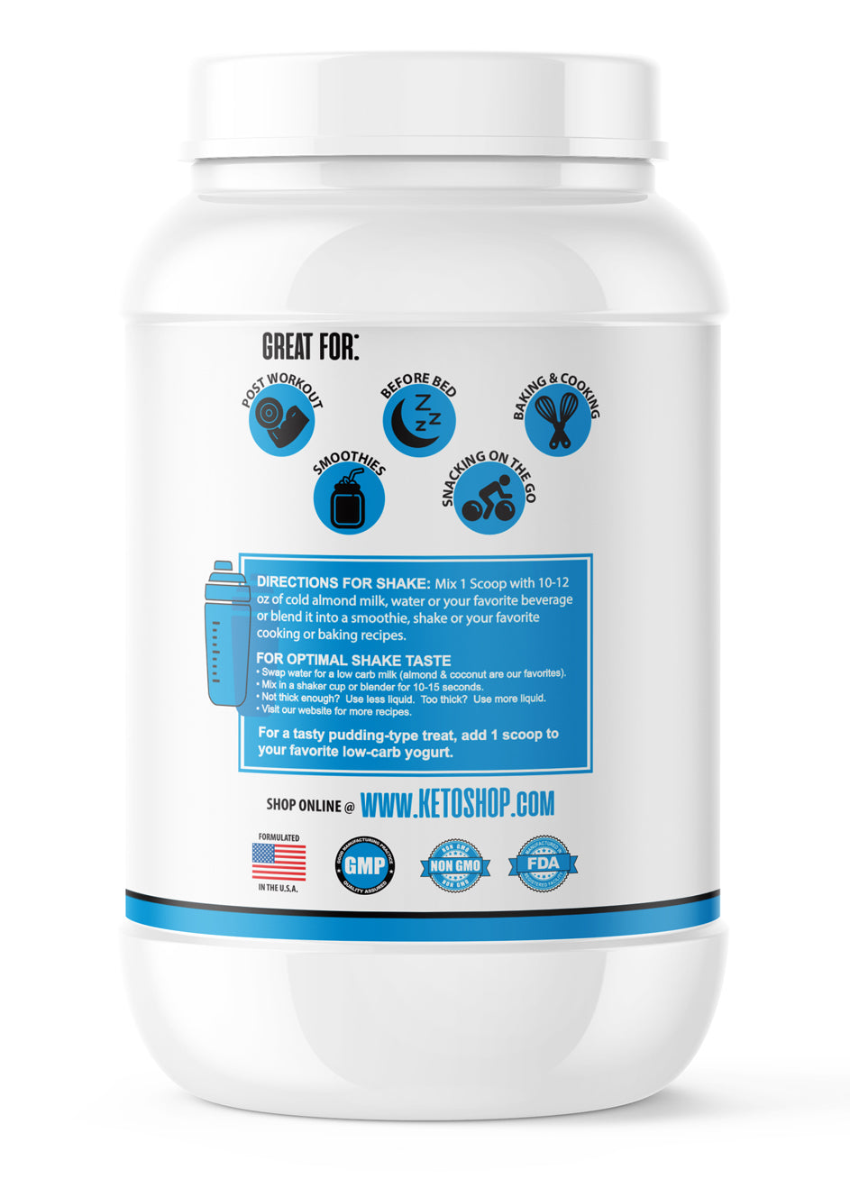 ISOWHEY Whey Protein Isolate Keto Frienldly Protein Powder